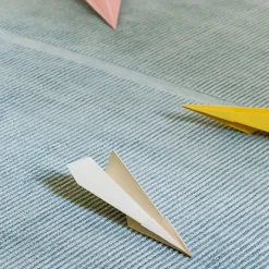 Tappeto Sintesi Grigio Annodato a Mano