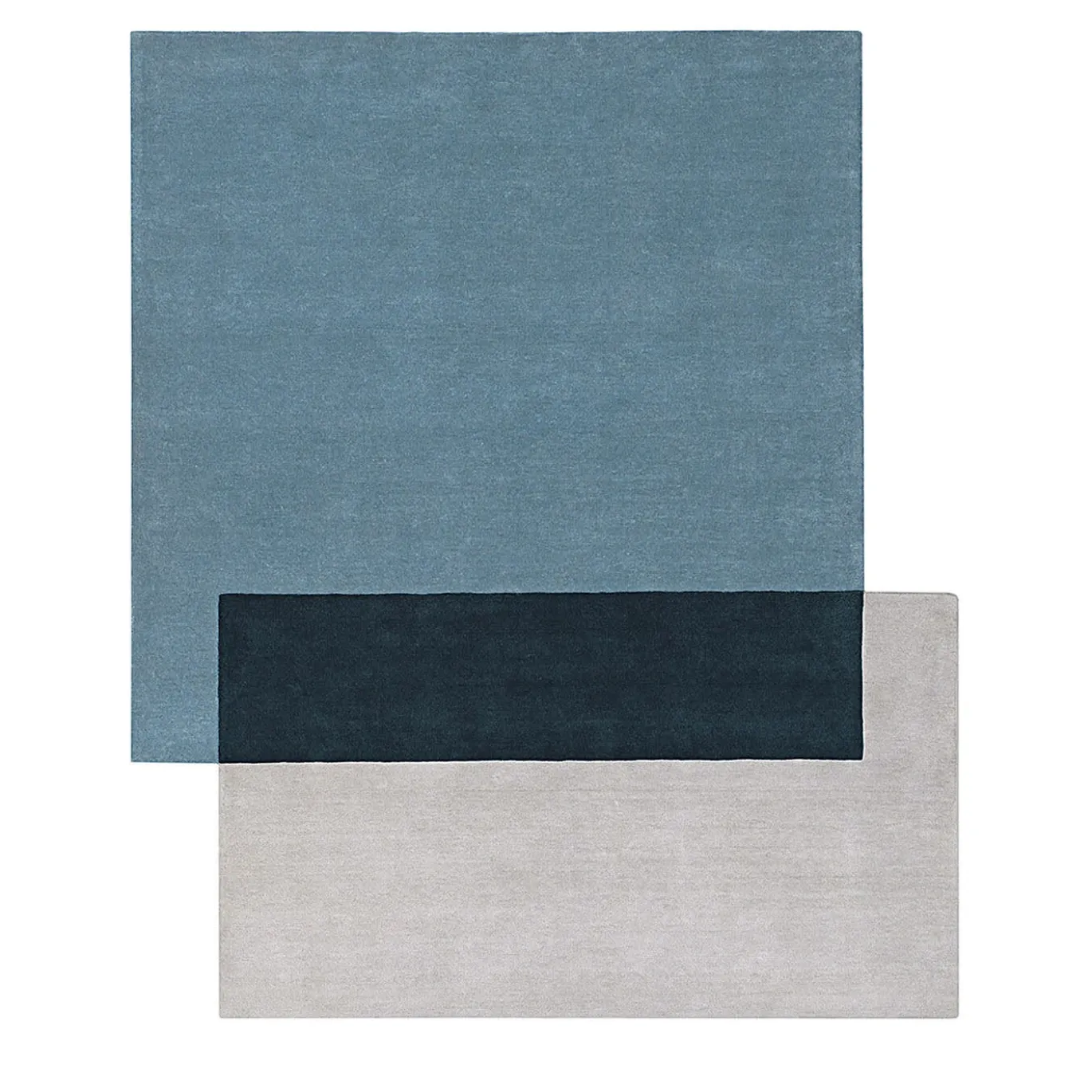 Tappeto Teorema Squares Large Asymmetrical Polychrome di E. Ossino