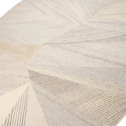 Tappeto Tessutoa Mano Dark Ivory & Antique White