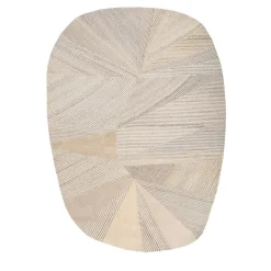 Tappeto Tessutoa Mano Dark Ivory & Antique White