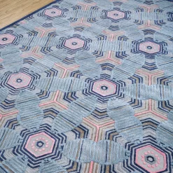 Tappeto Tessutoa Mano Deep Navy