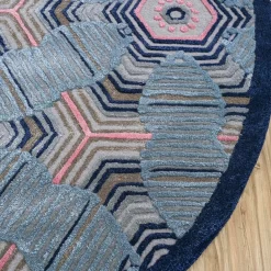 Tappeto Tessutoa Mano Deep Navy