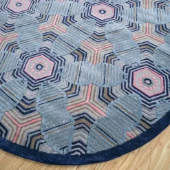Tappeto Tessutoa Mano Deep Navy