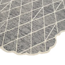 Tappeto Tessutoa Mano Ebony Slate & Natural White
