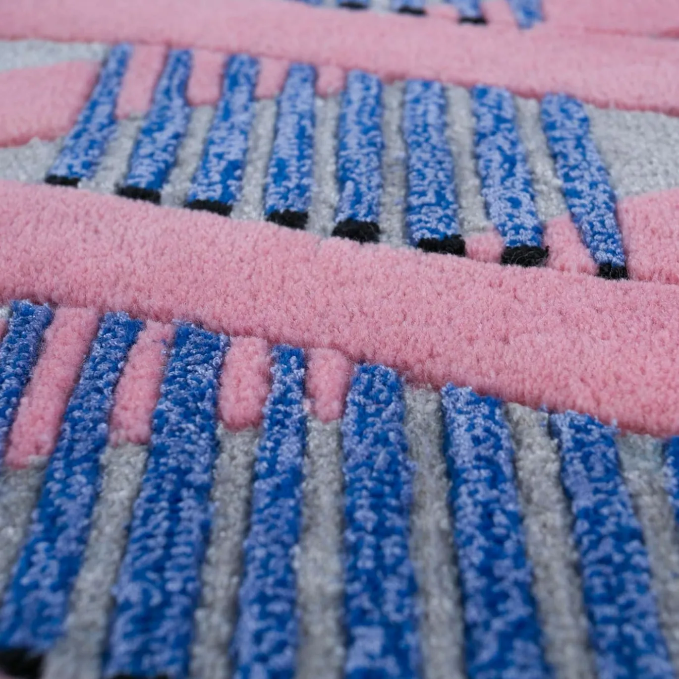 Tappeto Tessutoa Mano Powder Blue