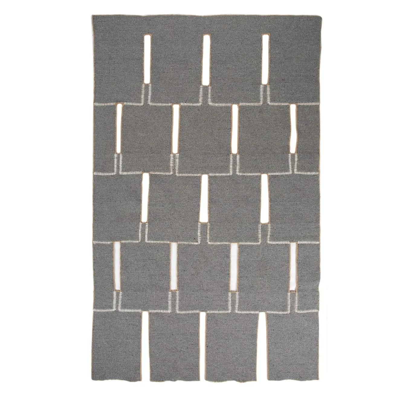 Tappeto Tessuto Piatto Façade Collection Rectangle di AMDL Circle #2