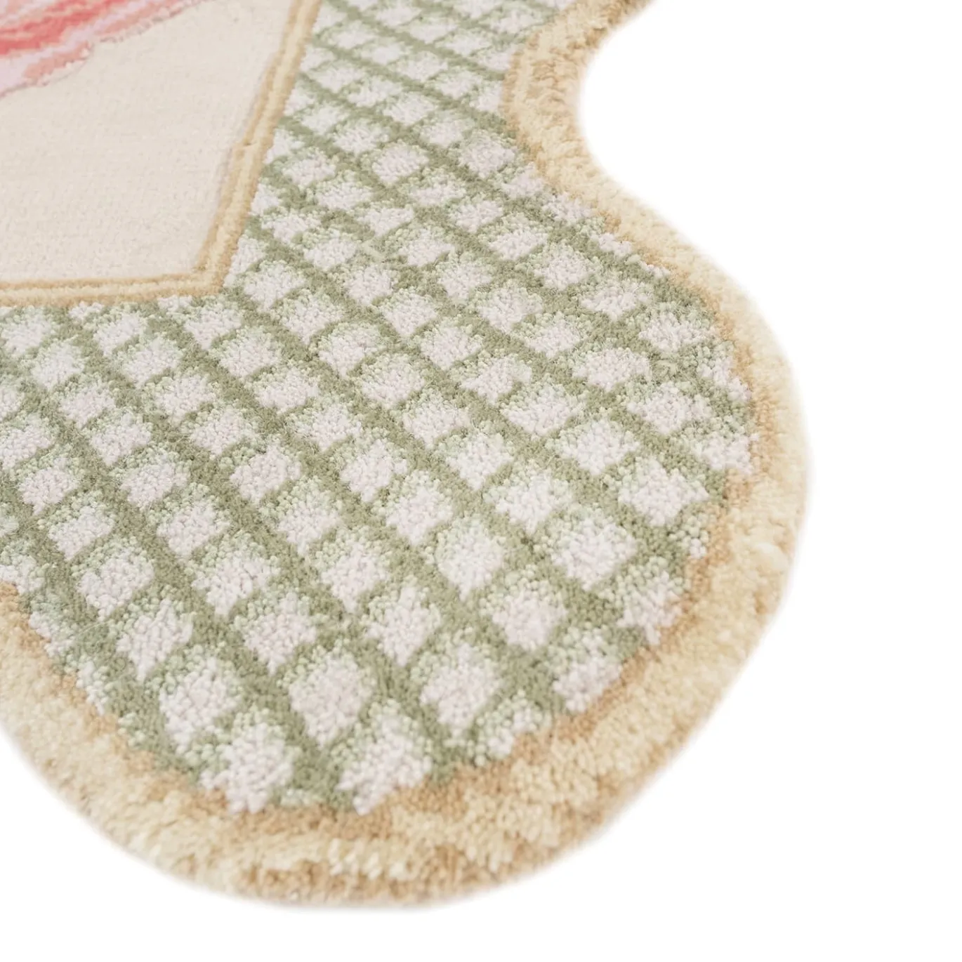 Tappeto The Flower Meadow Annodato a Mano in Lana e Cotone di Tatiana de Nicolay