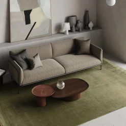 Tappeto Touch Moss in Viscosa Verde
