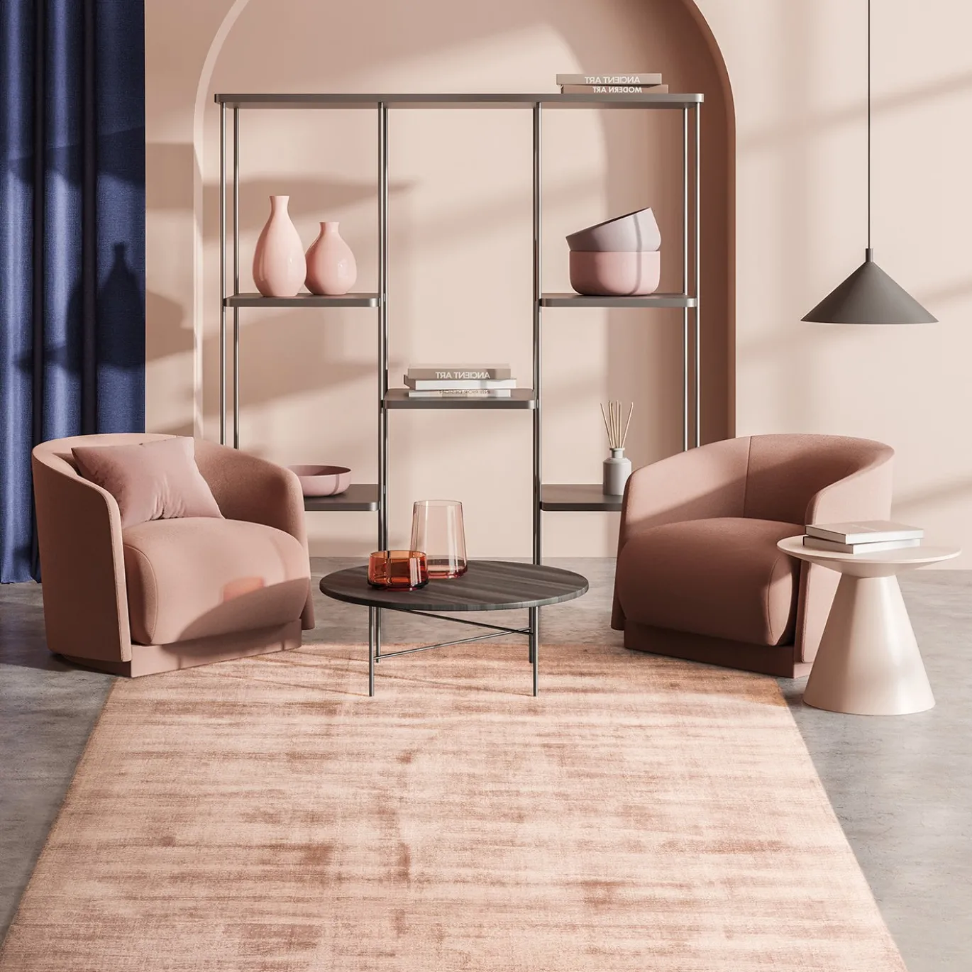 Tappeto Trendy Shiny Cipria