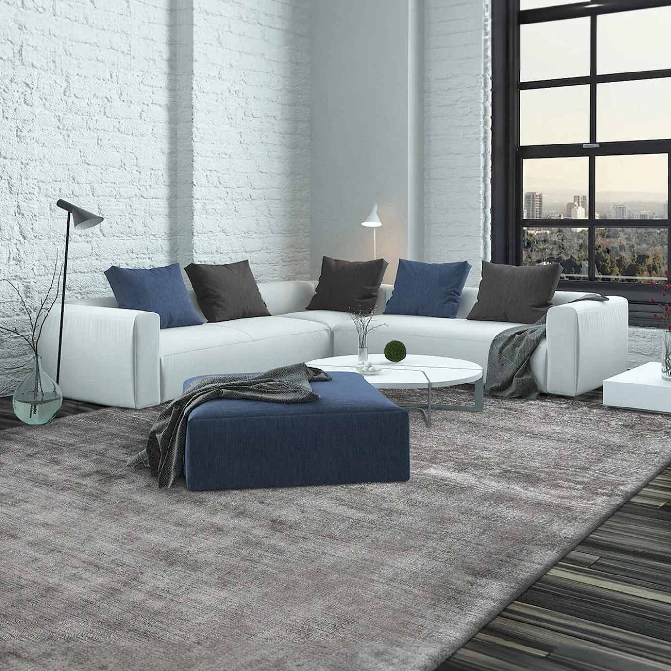 Tappeto Trendy Shiny grigio 100