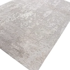 Tappeto Tuftato a Mano Grigio Classico e Frassino Argento