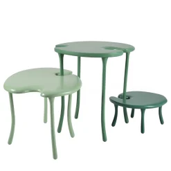Tavo B2 Set modulare di 3 tavolini da caffè verdi