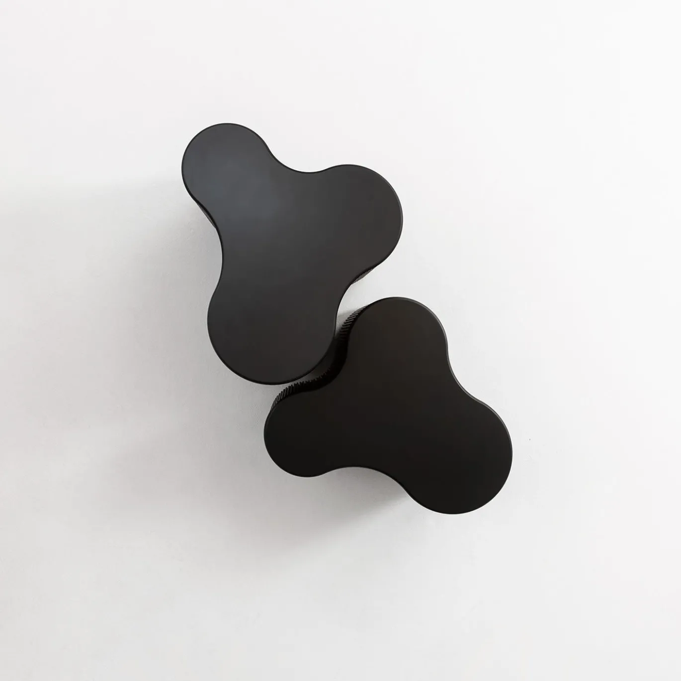 Tavolini Impilabili Infinity in Legno Nero Antracite