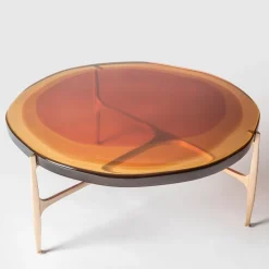 Tavolino Agatha Big Top in Resina Arancione R44