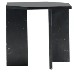 Tavolino Alcubo esagonale nero Marquinia di Antonio Saporito