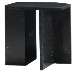 Tavolino Alcubo esagonale nero Marquinia di Antonio Saporito