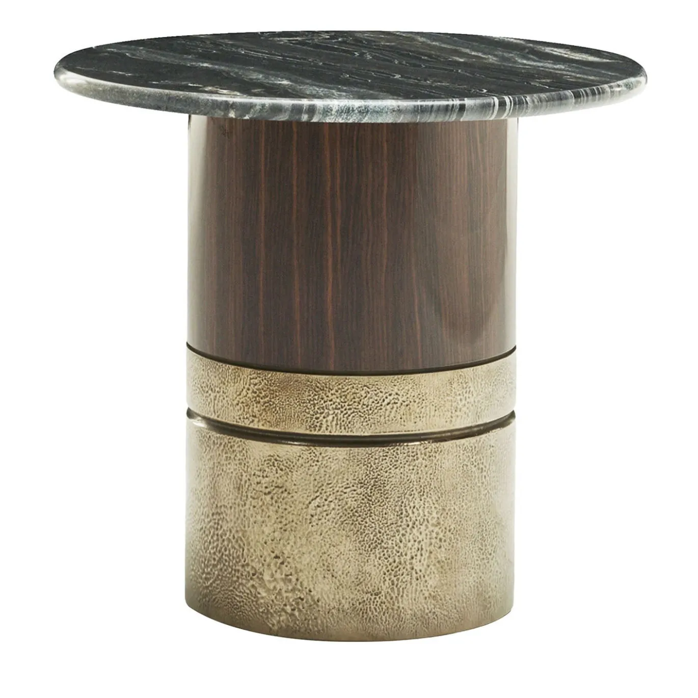 Tavolino Alma-Decor ED/50 425 con piano in marmo Paradiso Argento