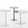 Tavolino alto bianco Solenoide di Piero Lissoni