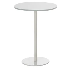 Tavolino alto bianco Solenoide di Piero Lissoni