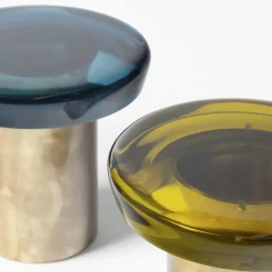 Tavolino Alto Jade in Resina Blu R13