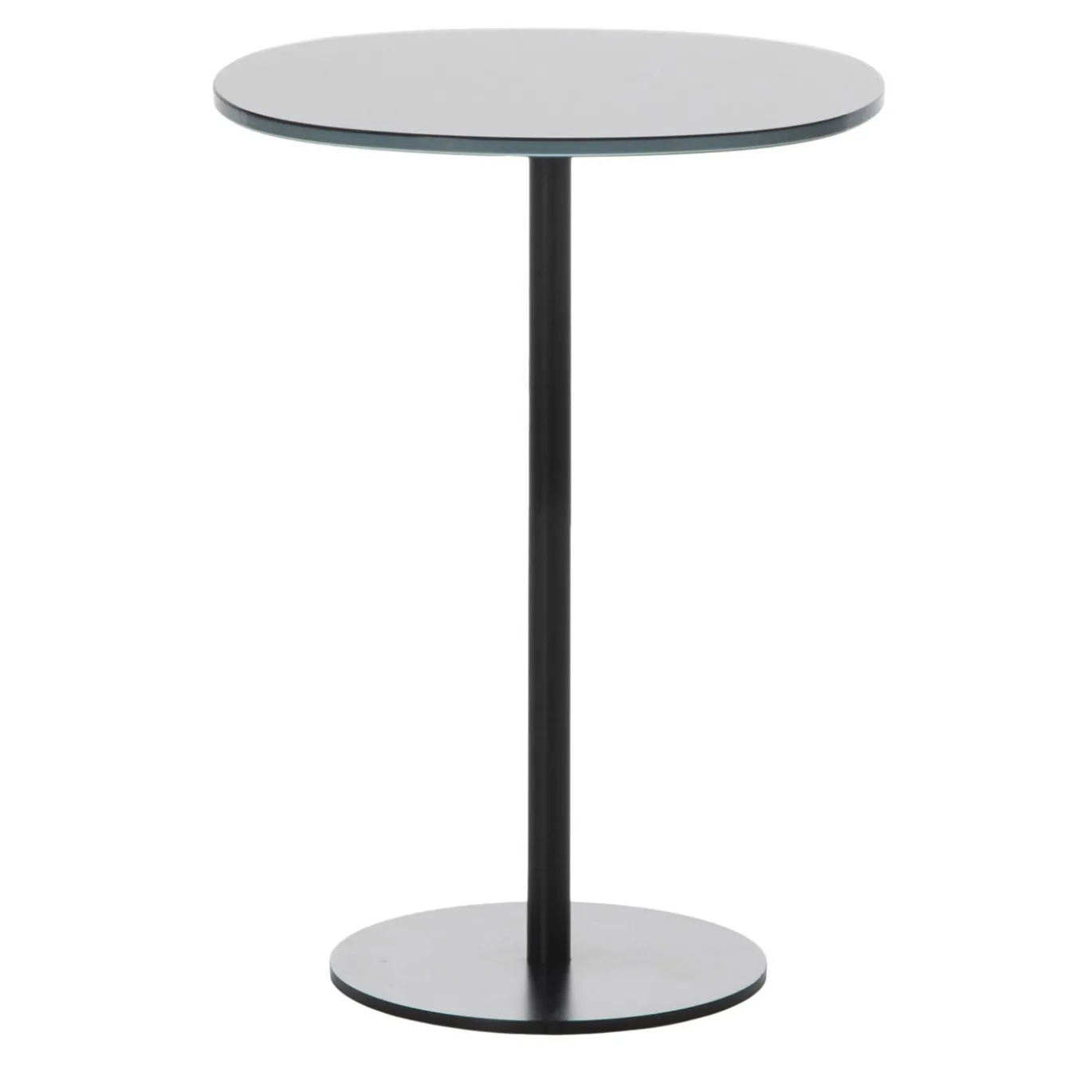 Tavolino alto nero Solenoide di Piero Lissoni