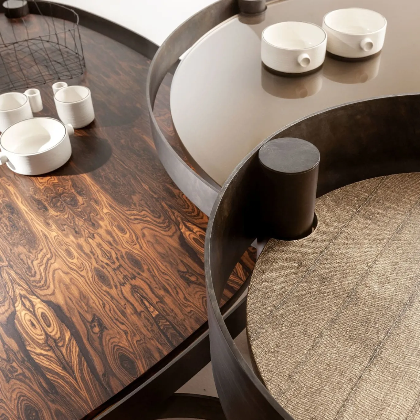 Tavolino alto rotondo Tray