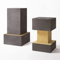 Tavolino Ara Plinth N.1 in Pelle