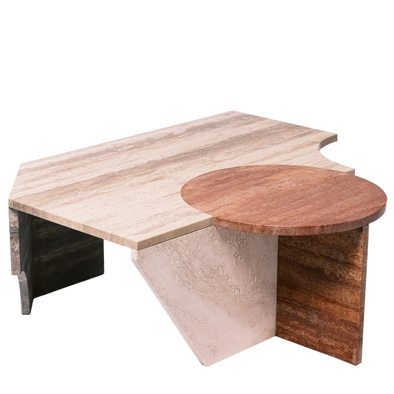 Tavolino asimmetrico Ritagli A #2 di Studiopepe Design