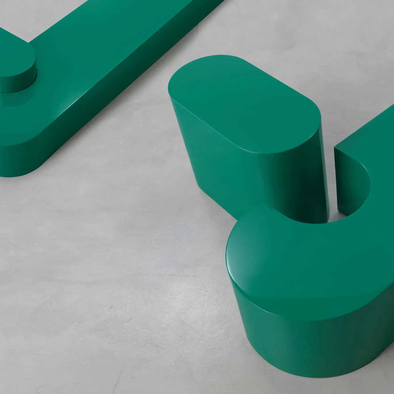 Tavolino Atollo Green di Dainelli Studio