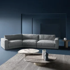 Tavolino Atollo in marmo Travertino Silver di CSM
