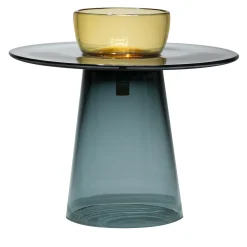 Tavolino basso Angel blu e ambra