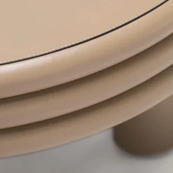 Tavolino basso rotondo Scala Beige