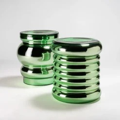 Tavolino Bouchon Modello B in vetro verde di Dan Yeffet
