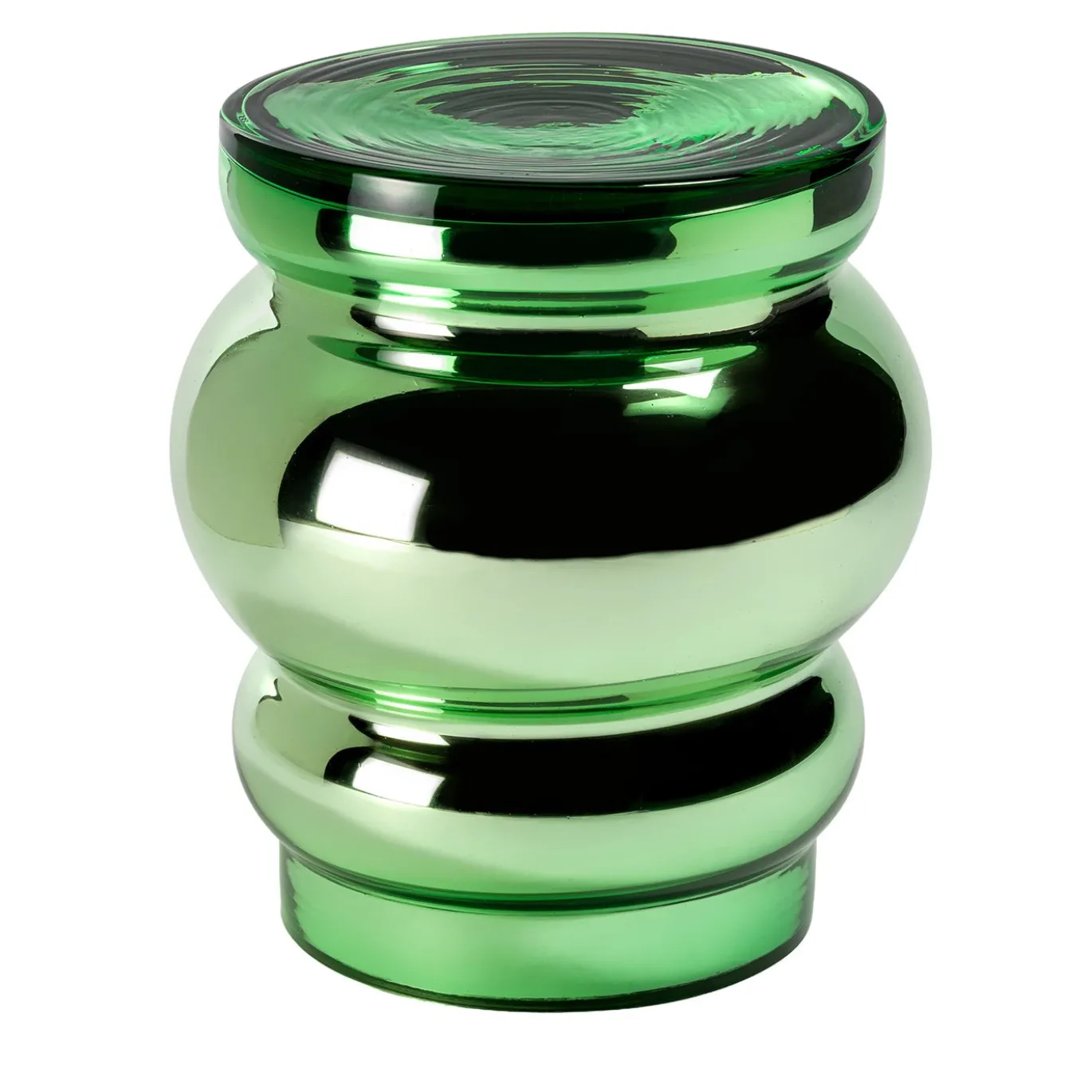 Tavolino Bouchon Modello B in vetro verde di Dan Yeffet