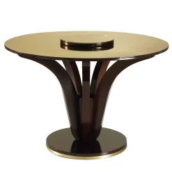 Tavolino con specchio dorato