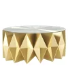 Tavolino da caffè Colletto Gold di Moschino