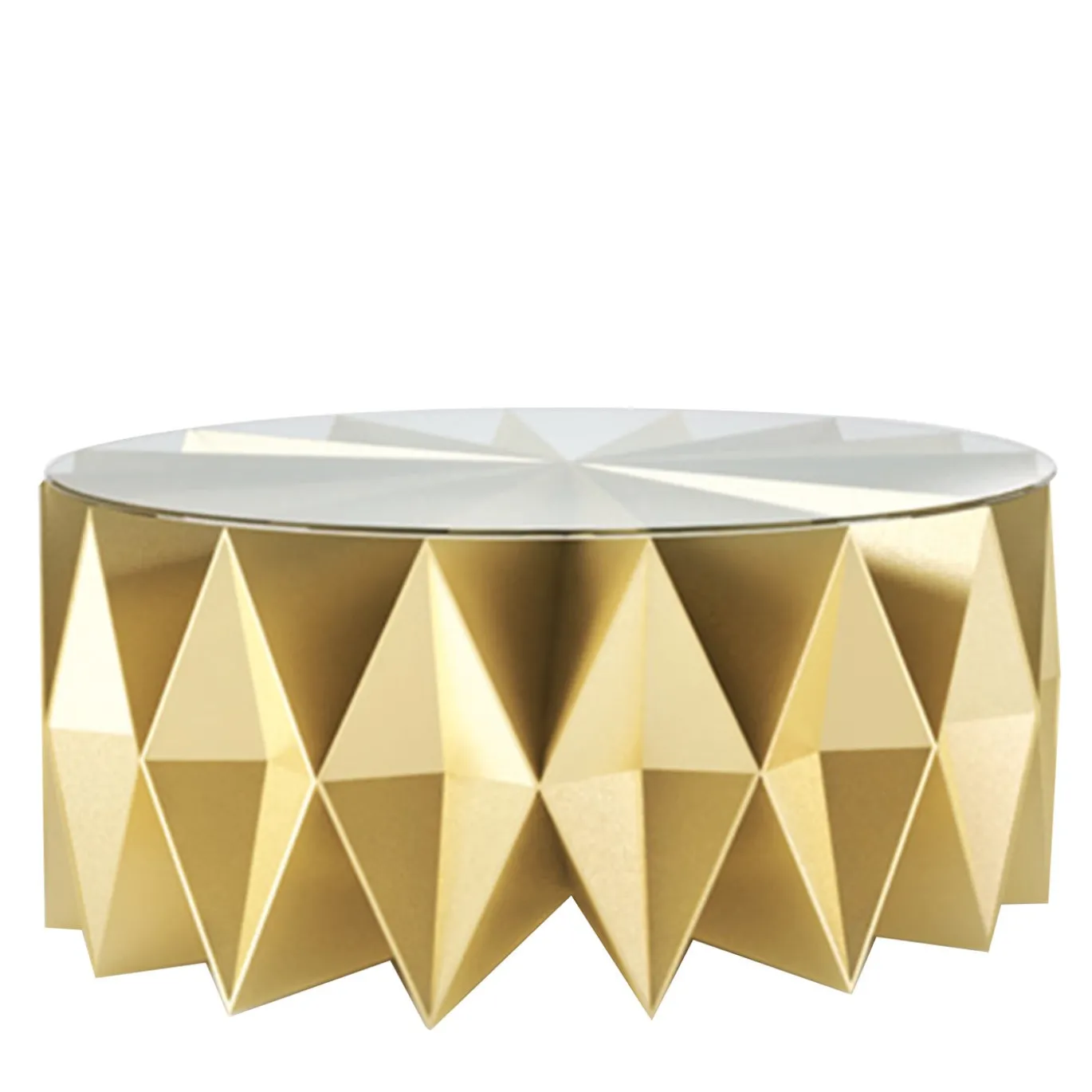 Tavolino da caffè Colletto Gold di Moschino