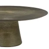 Tavolino da caffè Fungo 900 in resina concentrica oro