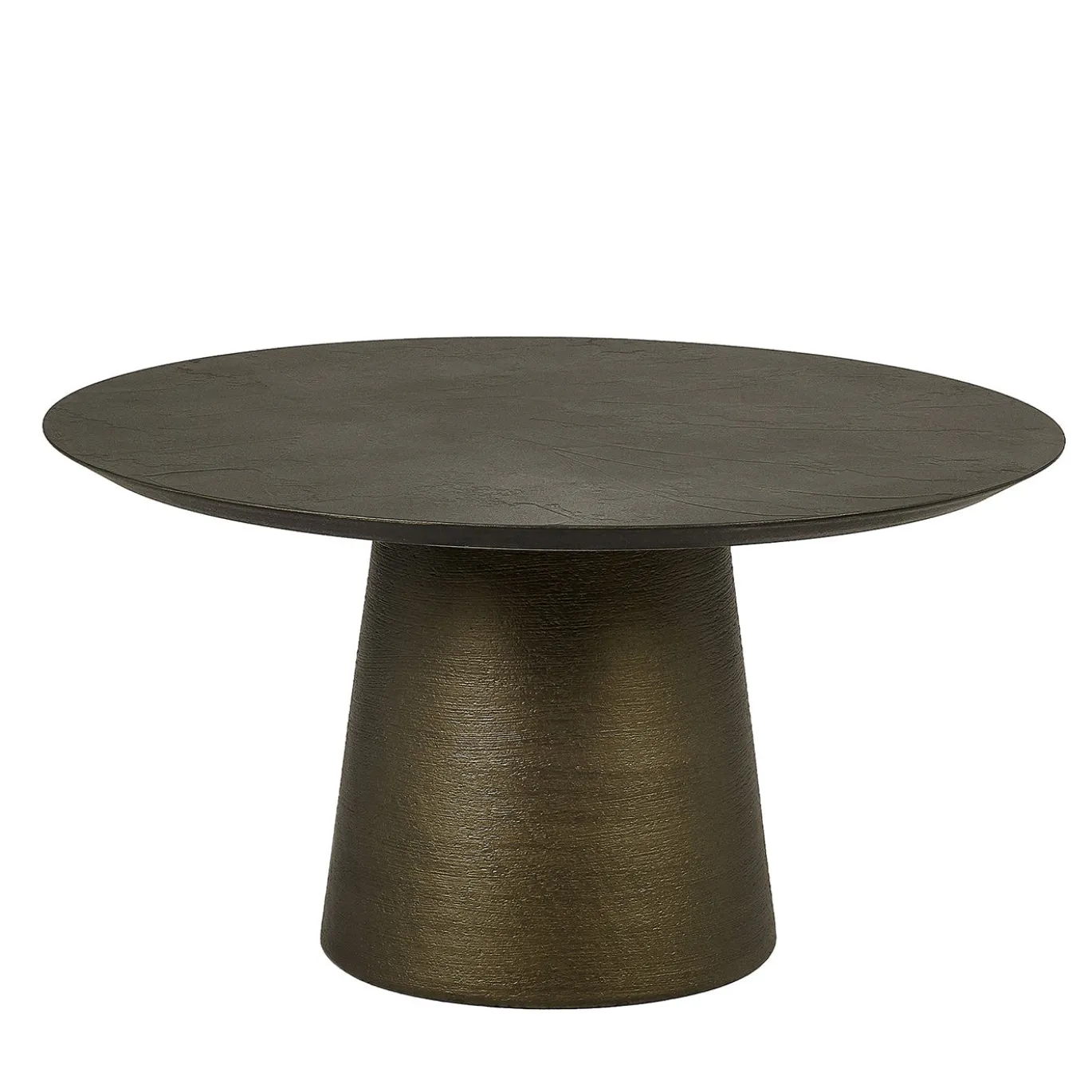 Tavolino da caffè Fungo 600 in resina stone bronzo