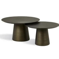Tavolino da caffè Fungo 500 in resina Stone Bronzo