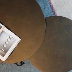 Tavolino da caffè Fungo 500 in resina Stone Bronzo