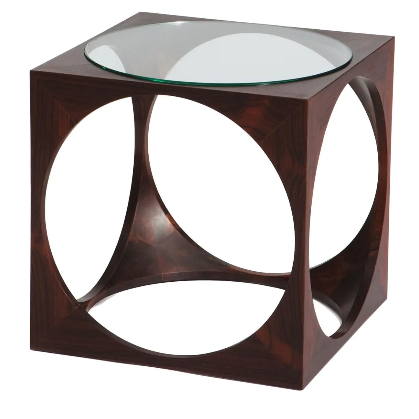 Tavolino da Caffè in Legno di Palissandro "Cubo"