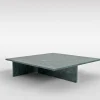 Tavolino da caffè Linea Large in marmo verde Guatemala by Martage Collection