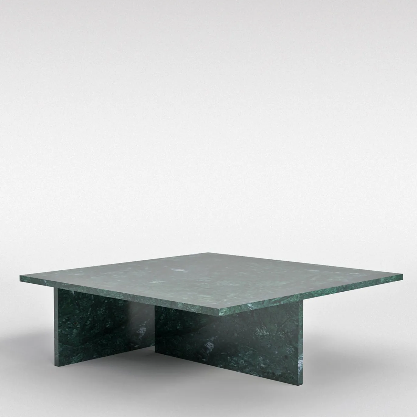 Tavolino da caffè Linea Small in marmo verde Guatemala by Martage Collection
