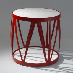 Tavolino da caffè per esterni Zig Zag in acciaio inox