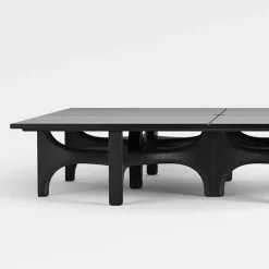Tavolino da caffè Qapu a 6 moduli in rovere nero