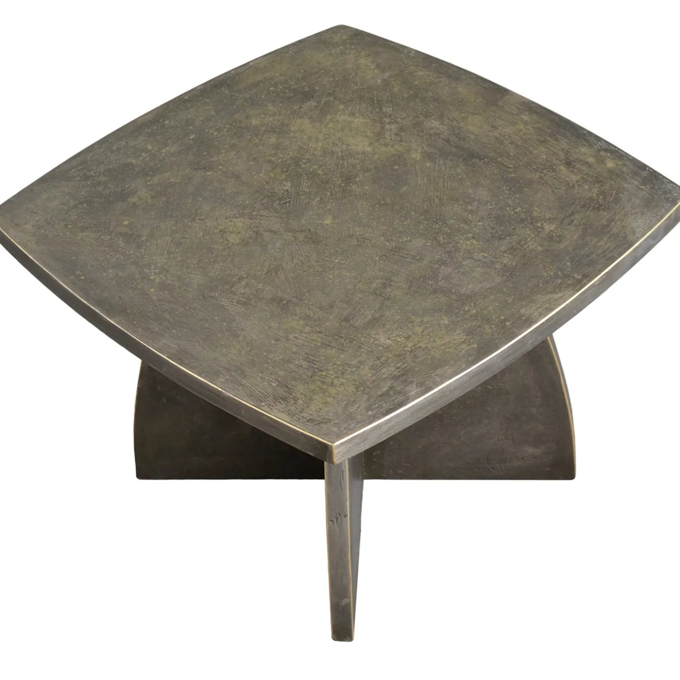 Tavolino da caffè quadrato Arkos in legno bronzo scuro