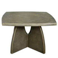 Tavolino da caffè quadrato Arkos in legno bronzo scuro