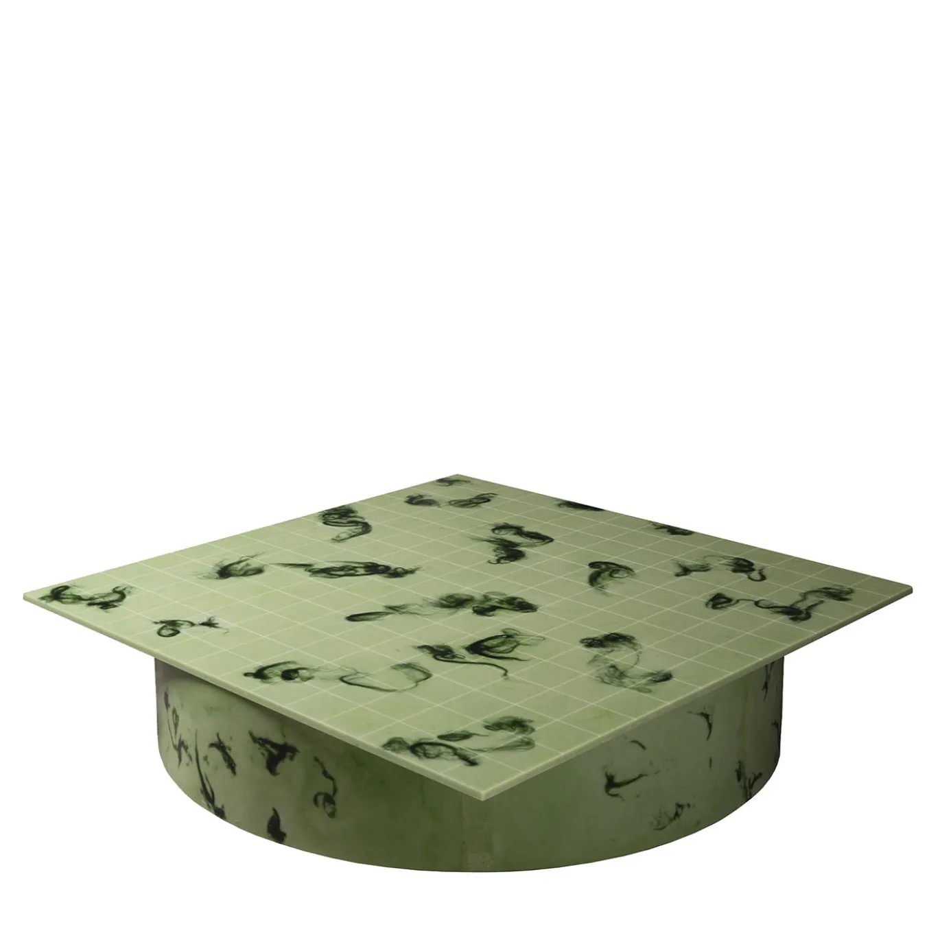 Tavolino da caffè quadrato Core verde