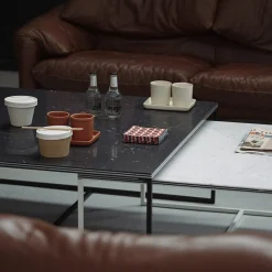 Tavolino da caffè quadrato Fillo in marmo nero Marquina